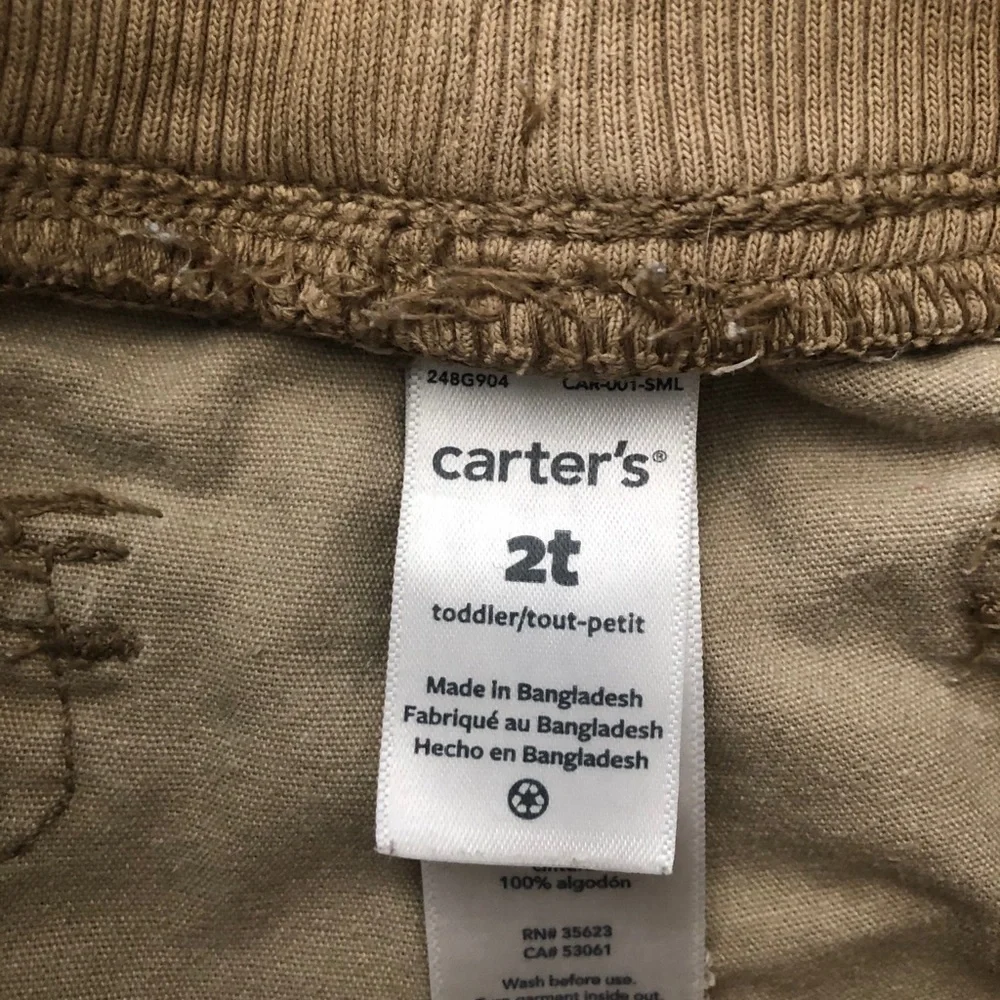 Khaki Carter’s Cargo Pants w/ pockets